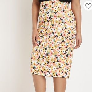 Eloquii neoprene floral pencil skirt